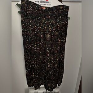 Floral Patterned Skirt - Multicolor